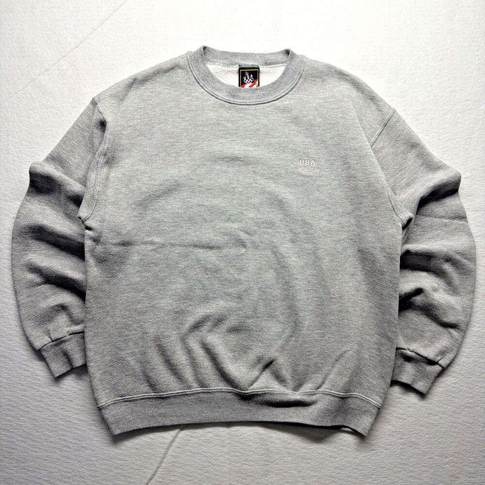 Vintage 90s USA Olympics JC Penney Gray Sweatshirt Made in USA - Men’s Medium